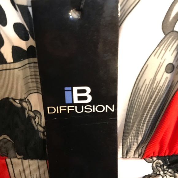 IB Diffusion Red Multicolored Women Maxi Dress - Picture 7 of 10